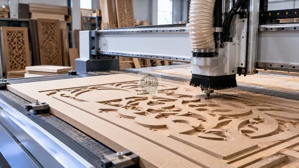 خدمات برش CNC در شهرضا | برش دقیق چوب و MDF با دستگاه پیشرفته